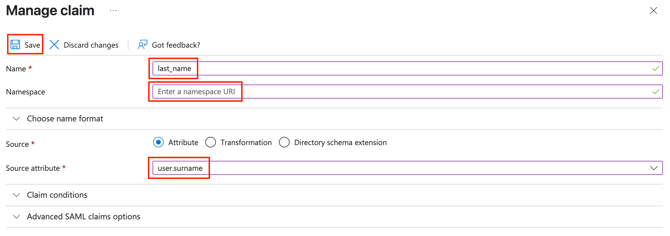 Copying SAML Identifier and Reply URL from WebWork
