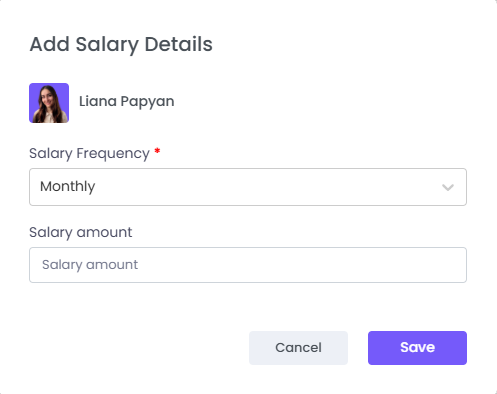 Fixed Salary Details on WebWork Time Tracker
