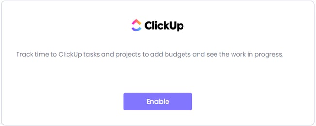 clicup integration WebWork