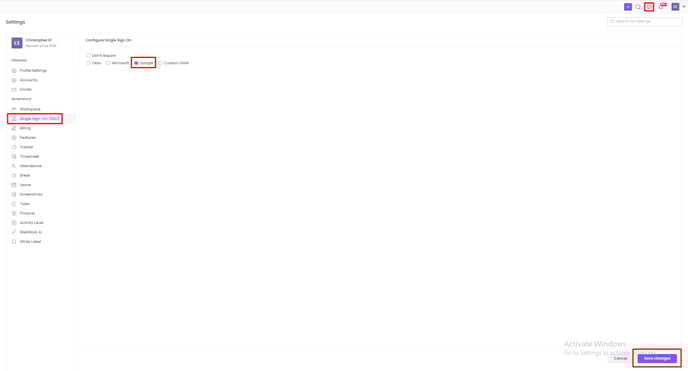 Google SSO Configuration