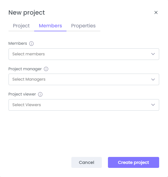 Assign Project to Members on WebWork