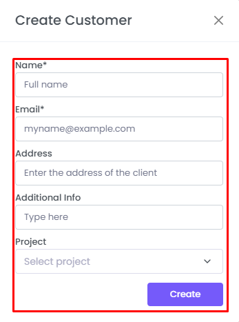 WebWork Time Tracker Adding Customers Page