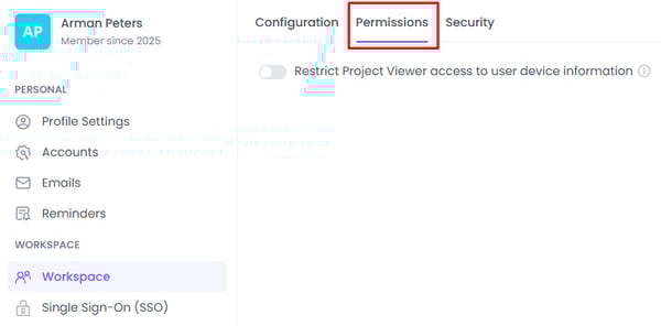 WebWork Time Tracker Workspace Permissions Admin Settings 