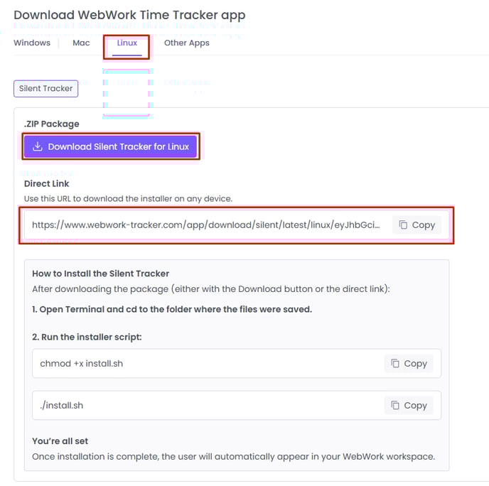 Instructions On How To Download Silent Tracker on Linux