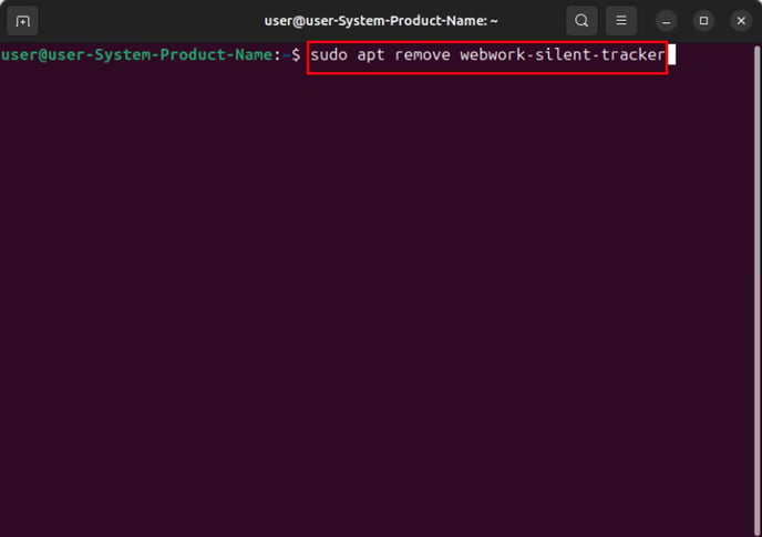 WebWork Silent Tracker Uninstallation for Linux