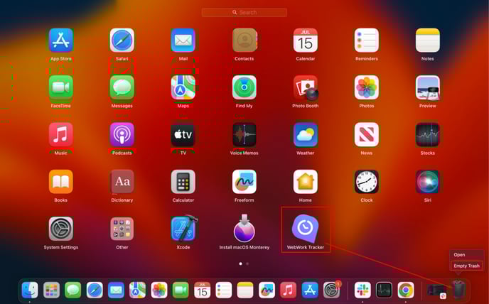 WebWork Silent Uninstallation Instructions for Mac  