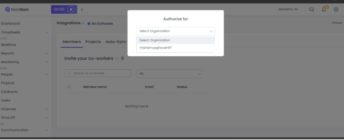 WebWork Jira Authorization Interface 