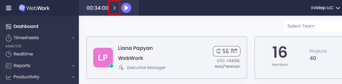WebWork Web Time Tracker