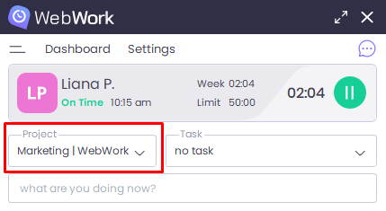 WebWork Desktop App Projects