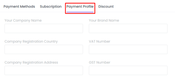 WebWork Time Tracker Billing Settings Payment Profile Page  