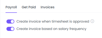 automatic invoice creation in WebWork Time Tracker