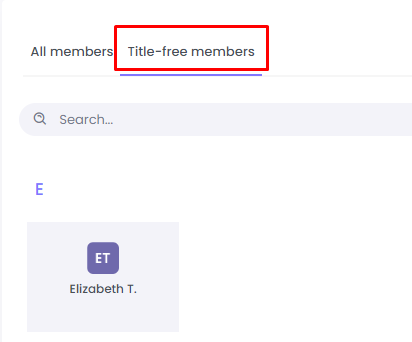 Add Title-Free-Members on WebWork