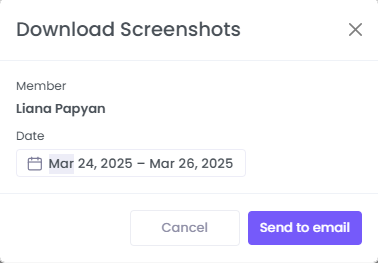 Download Screenshots on WebWork Time Tracker