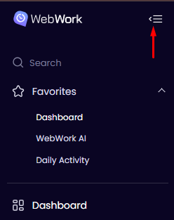 WebWork sidebar favorites