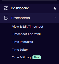 WebWork sidebar dashboard and timesheets