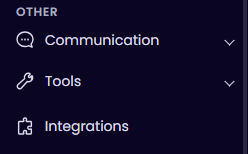 WebWork sidebar Other section