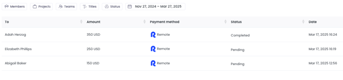 Payments Through Remote on WebWork Time Tracker