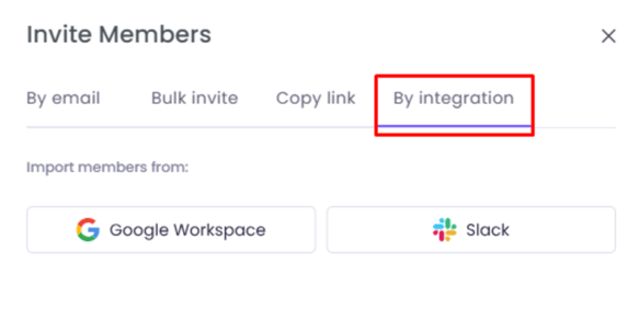 WebWork Tracker Invite Members By Integration