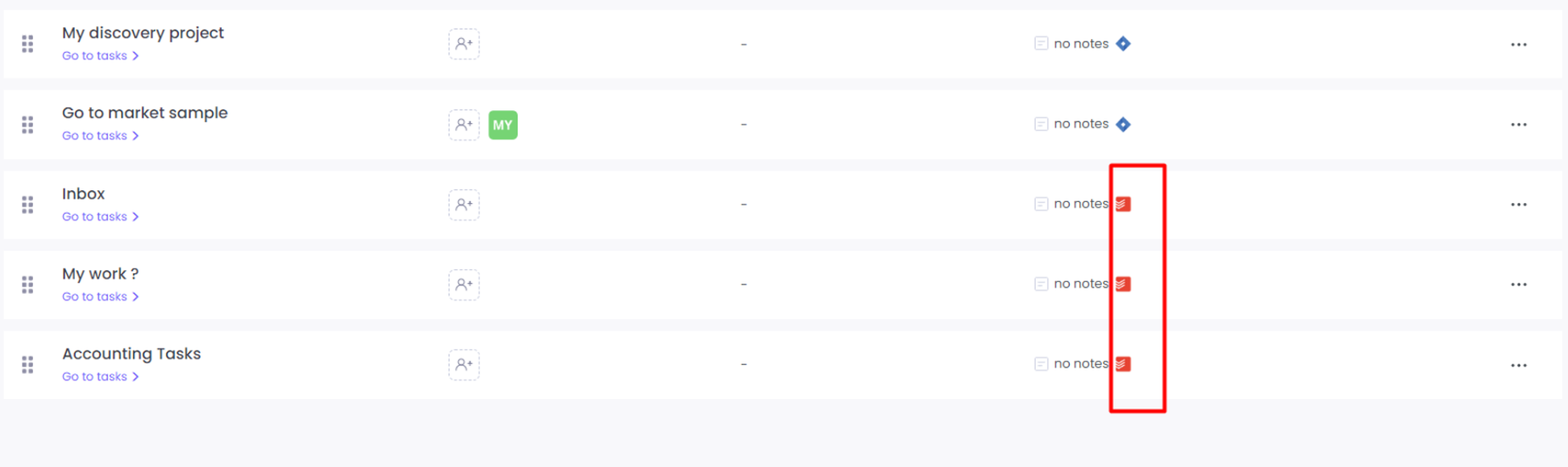 WebWork Projects Interface