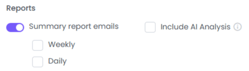 Summary Report Emails 