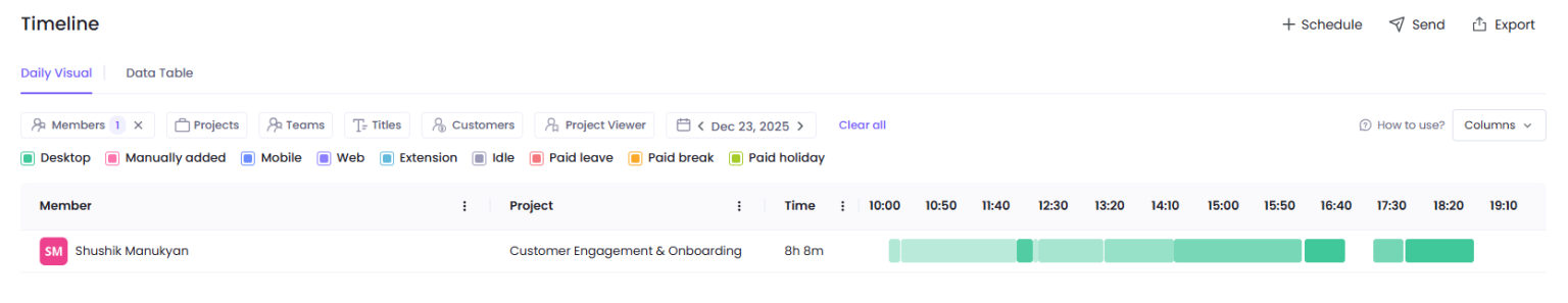 Timeline Report – WebWork Time Tracker Help Center